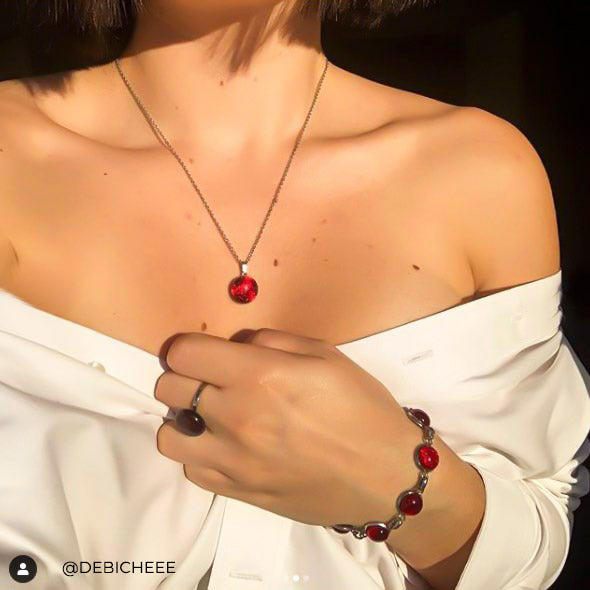 RING RED RUBY | HEART | REFLET