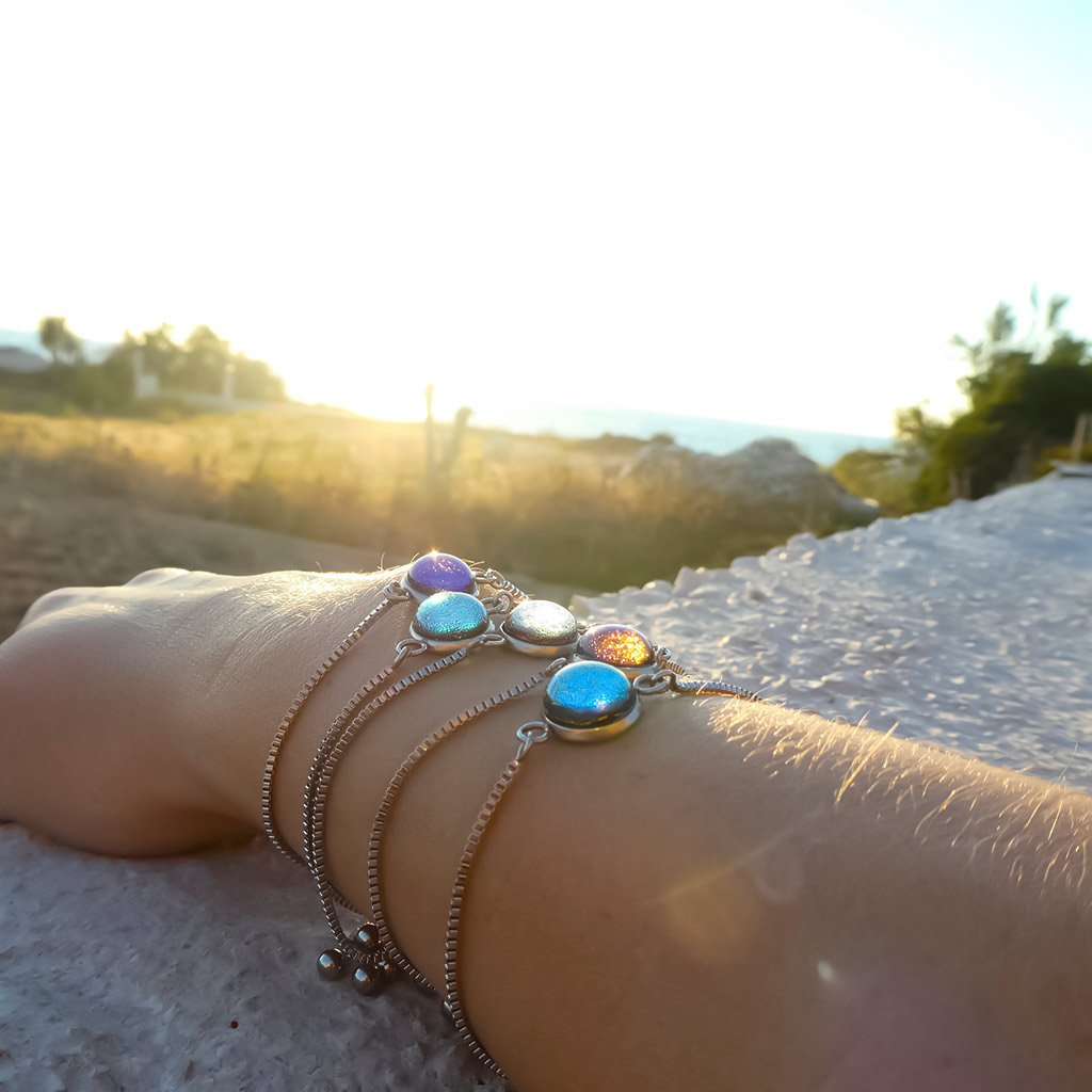 Microcosmoses BRACELET STEEL BRACELET STARRY BLUE ~ INDIGO | ST. STEEL | PERFECT FIT | REFLET