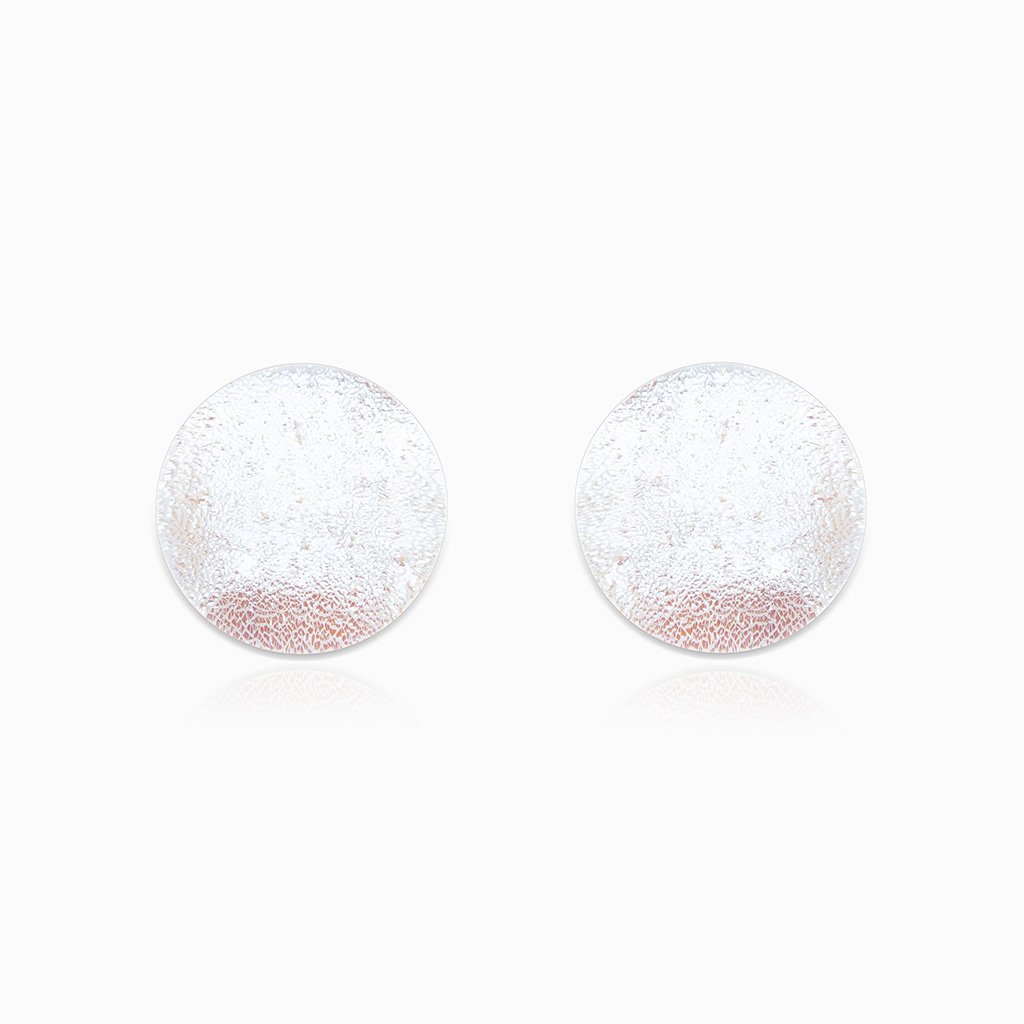 Microcosmoses EARRINGS GLASS REFLET EARRINGS WHITE RIVER | ECLIPSE | SILVER 925 | REFLET