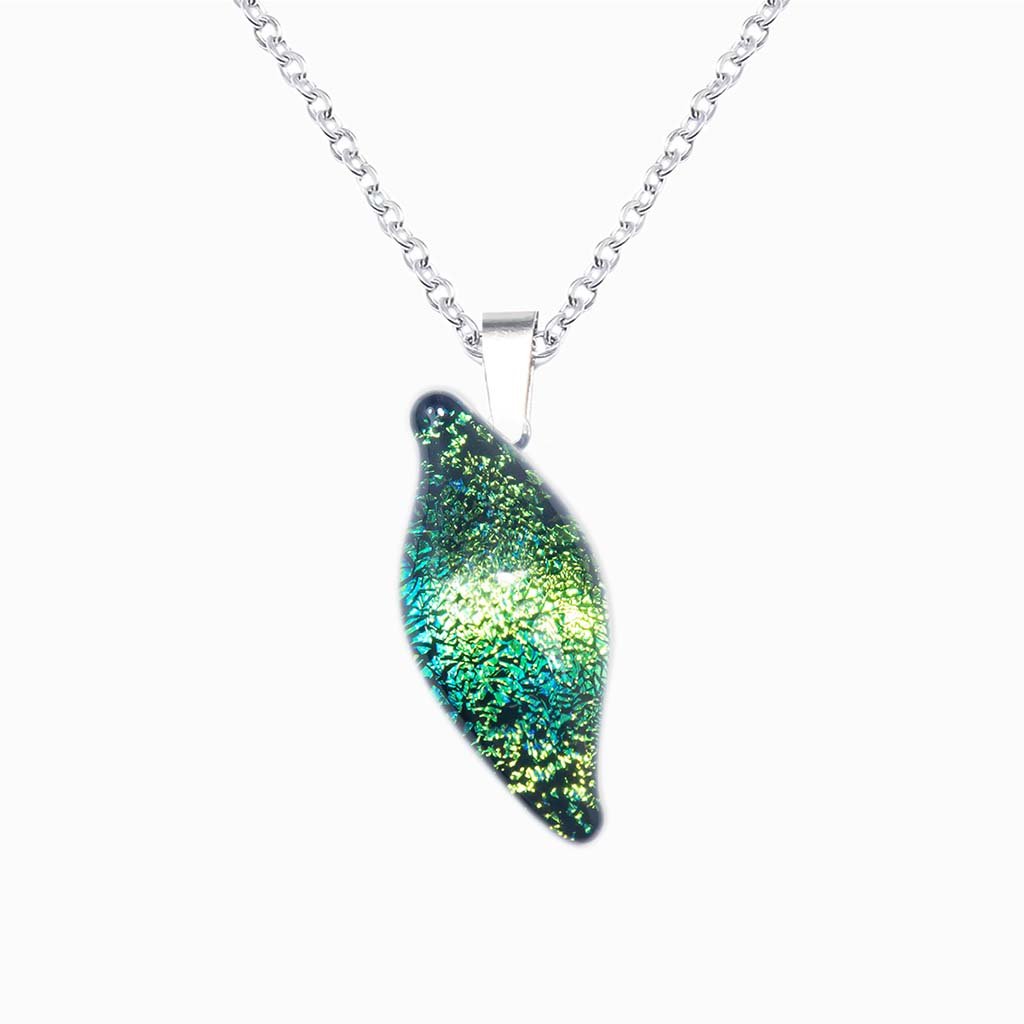 Microcosmoses NECKLACE NECKLACE GREEN KELLY ~ BLUE BELIZE | ALMOND | REFLET