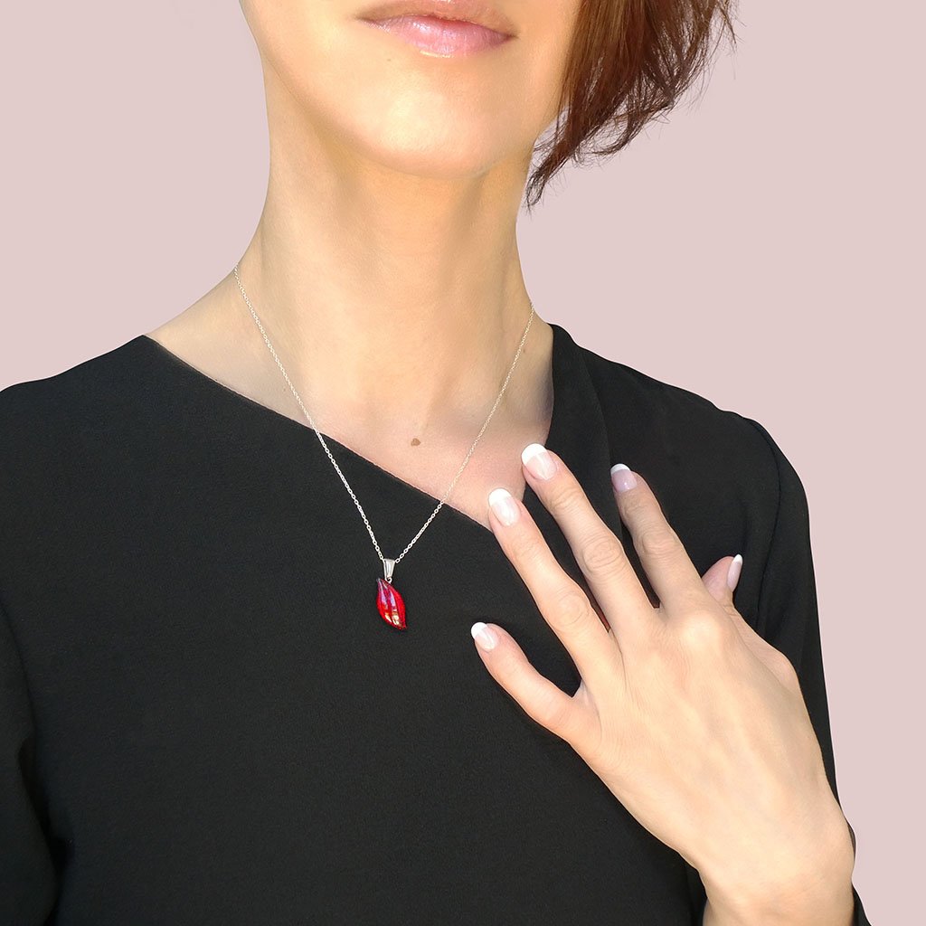 Microcosmoses NECKLACE NECKLACE RED | ALMOND | REFLET