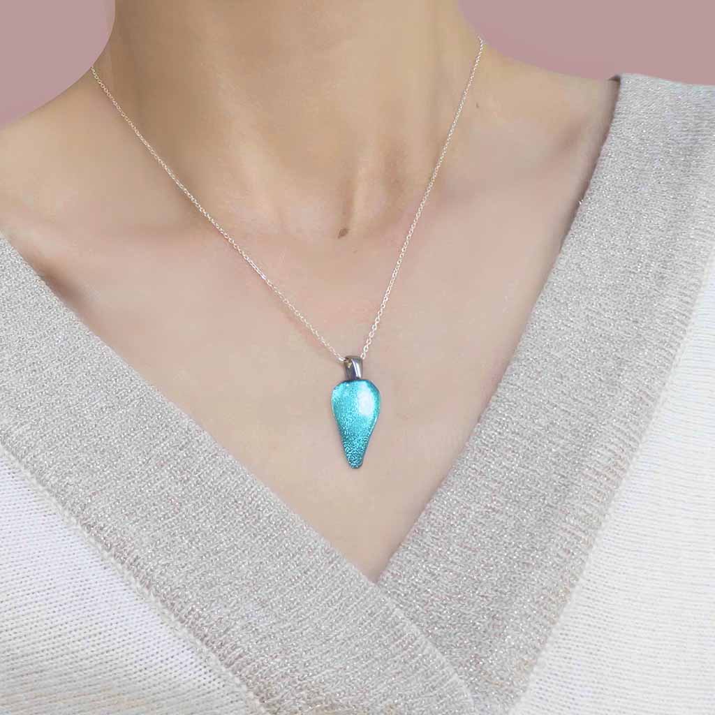 Microcosmoses NECKLACE NECKLACE TURQUOISE ~ NIGHT BLUE | DROP | REFLET