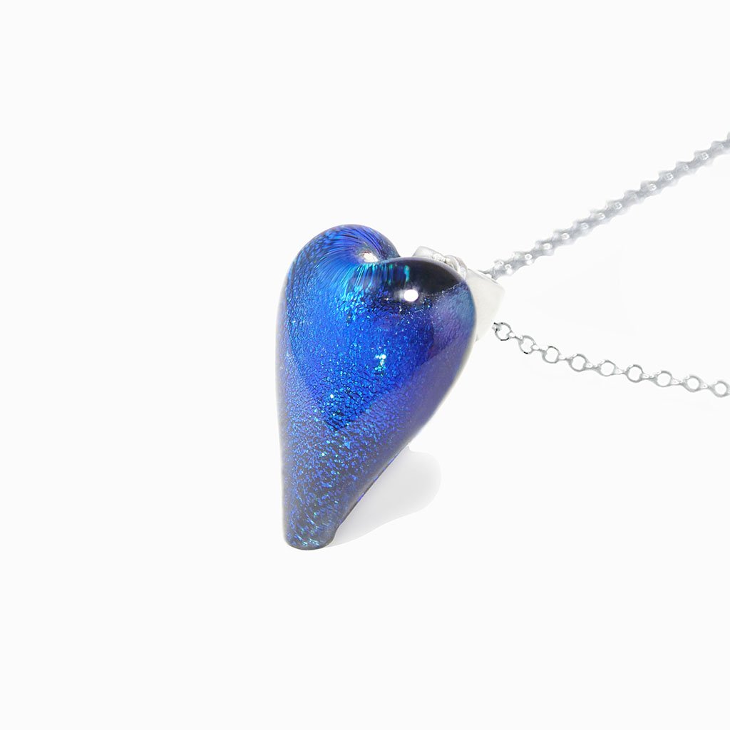 Microcosmoses NECKLACE NECKLACE TURQUOISE ~ NIGHT BLUE | HEART | REFLET
