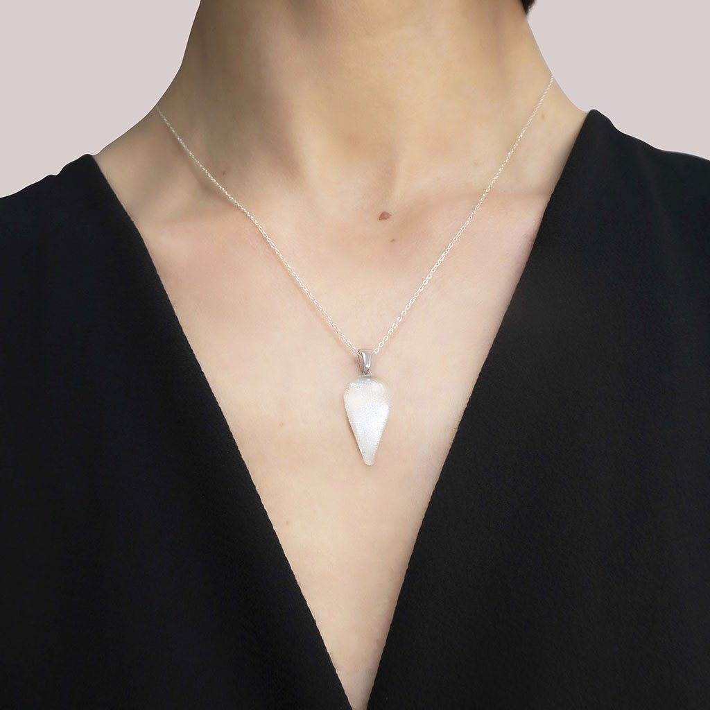 Microcosmoses NECKLACE NECKLACE WHITE RIVER | DROP | REFLET