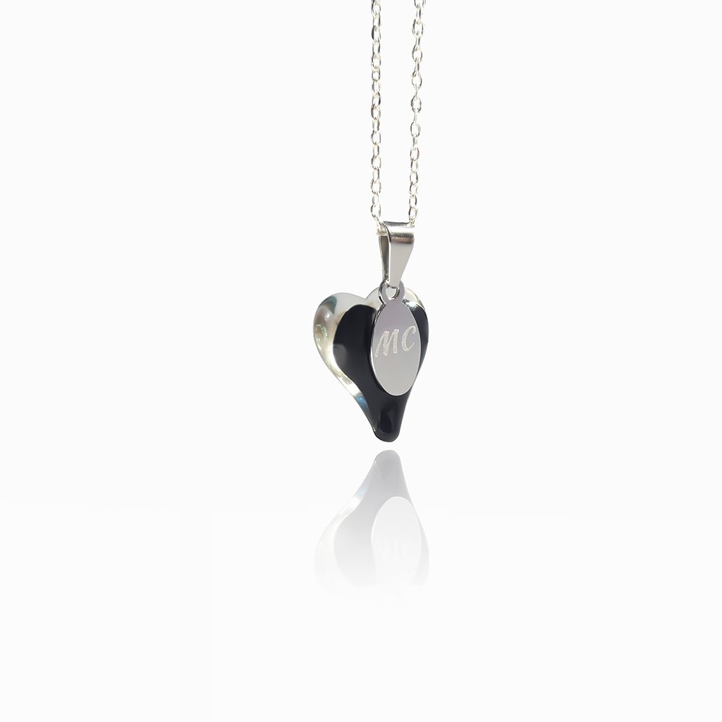 Microcosmoses NECKLACE NECKLACE WHITE RIVER | HEART | REFLET