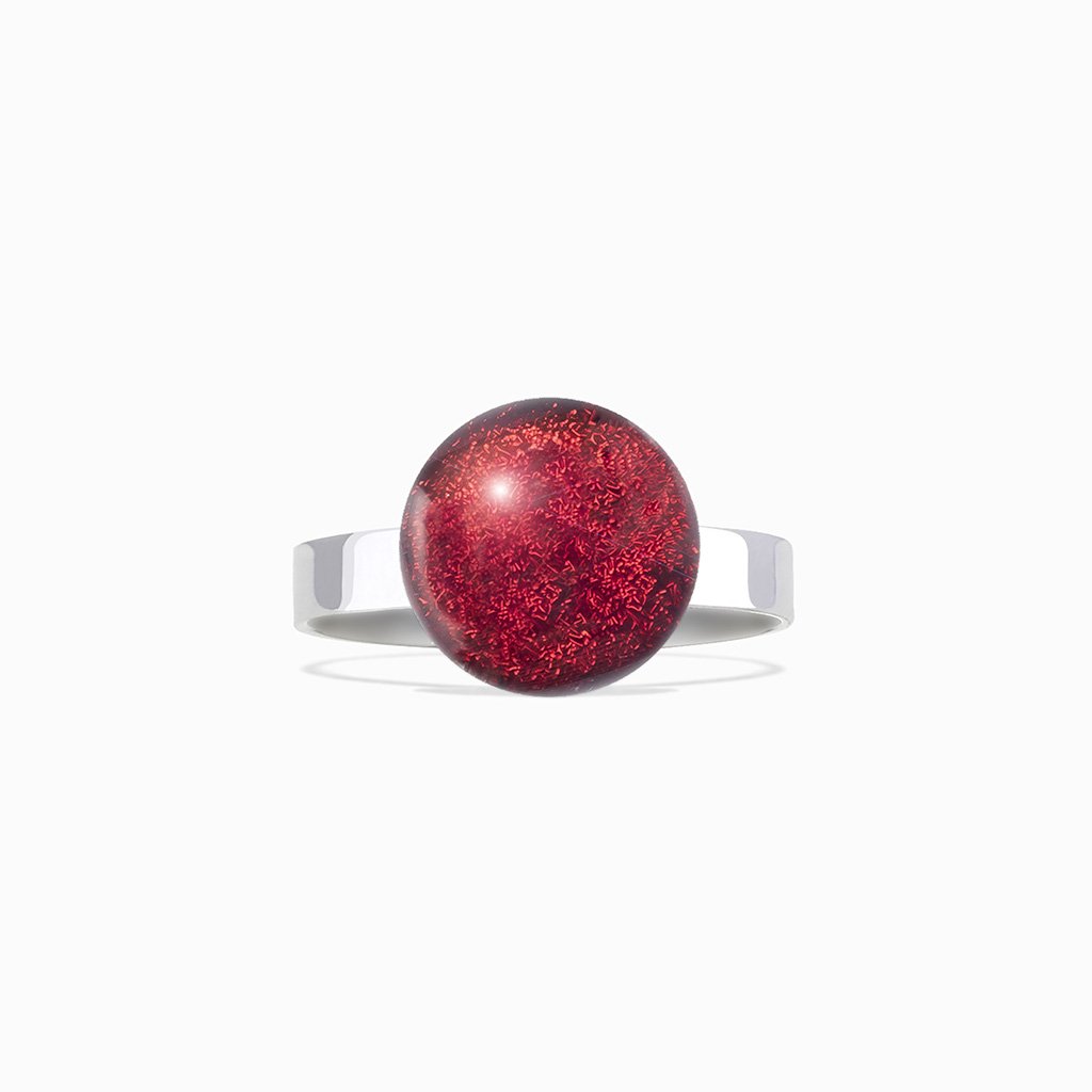 Microcosmoses RINGS GLASS REFLET RING RED | ECLIPSE  REFLET
