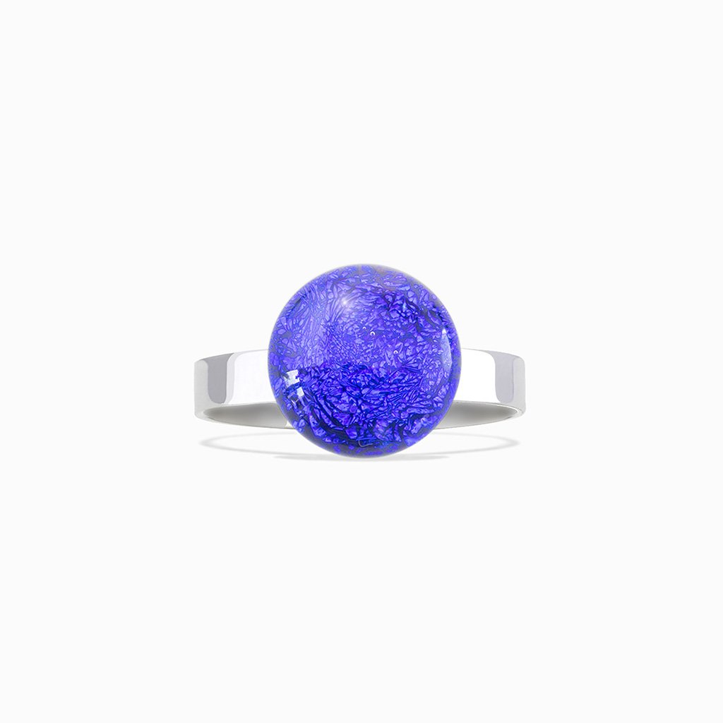 Microcosmoses RINGS GLASS REFLET RING STARRY BLUE ~ INDIGO | ECLIPSE | REFLET