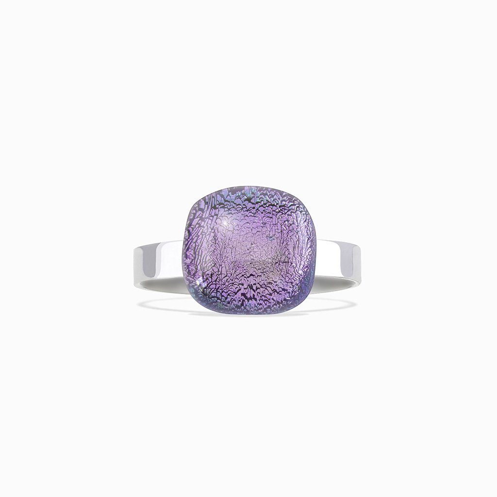 Microcosmoses RINGS GLASS REFLET RING VIOLET ~ EMERALD | SQUIRCLE | REFLET