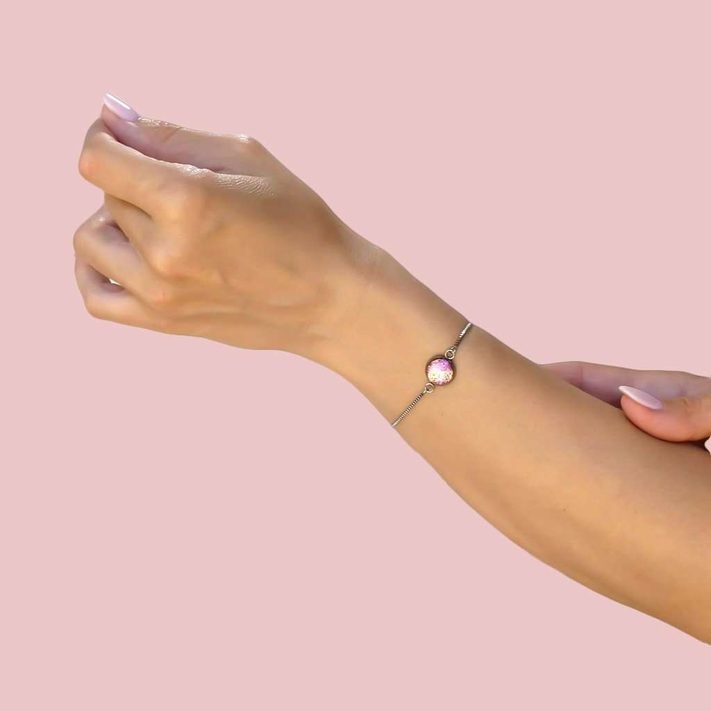 Microcosmoses BRACELET STEEL BRACELET PARME ~ LIGHT GREEN | ST. STEEL | PERFECT FIT | REFLET