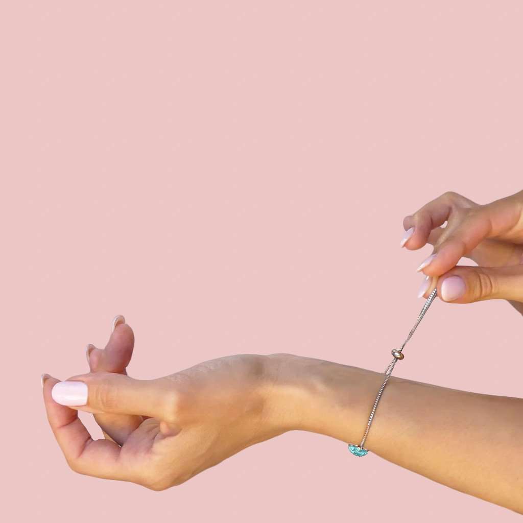 Microcosmoses BRACELET STEEL BRACELET PARME ~ LIGHT GREEN | ST. STEEL | PERFECT FIT | REFLET