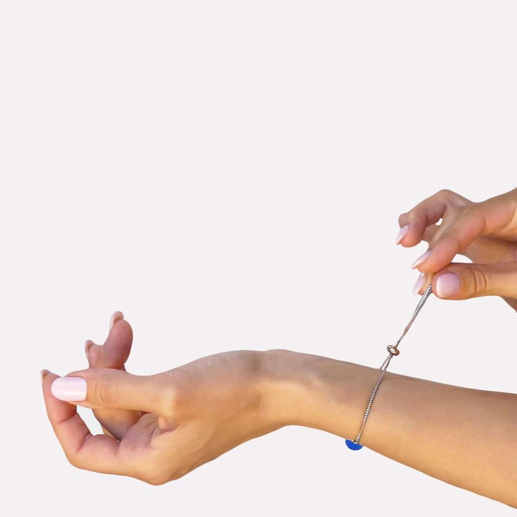 Microcosmoses BRACELET STEEL BRACELET VERT DE BLEU ~ TEAL | ST. STEEL | PERFECT FIT | REFLET