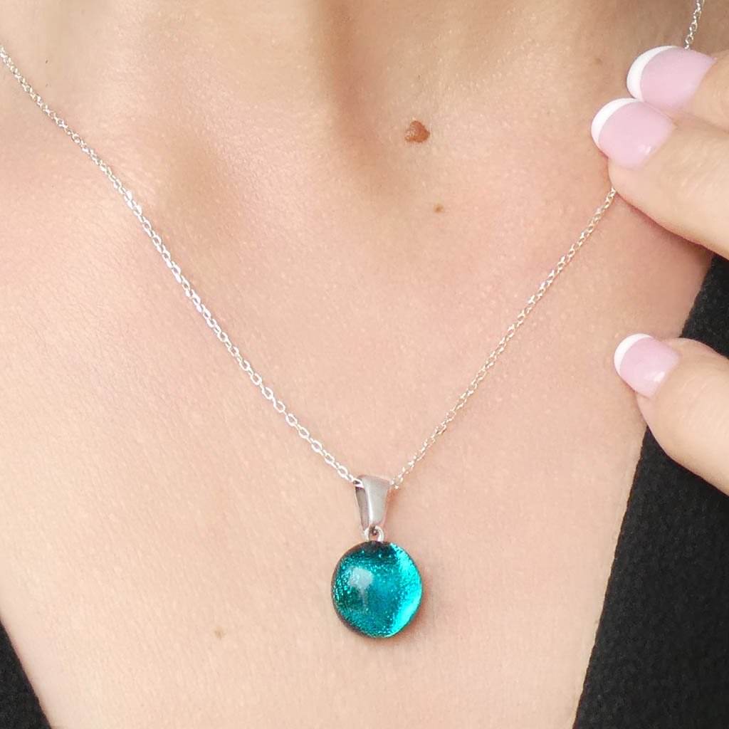 Microcosmoses NECKLACE NECKLACE EMERAUDE ~ IRIS BLUE | ECLIPSE | REFLET