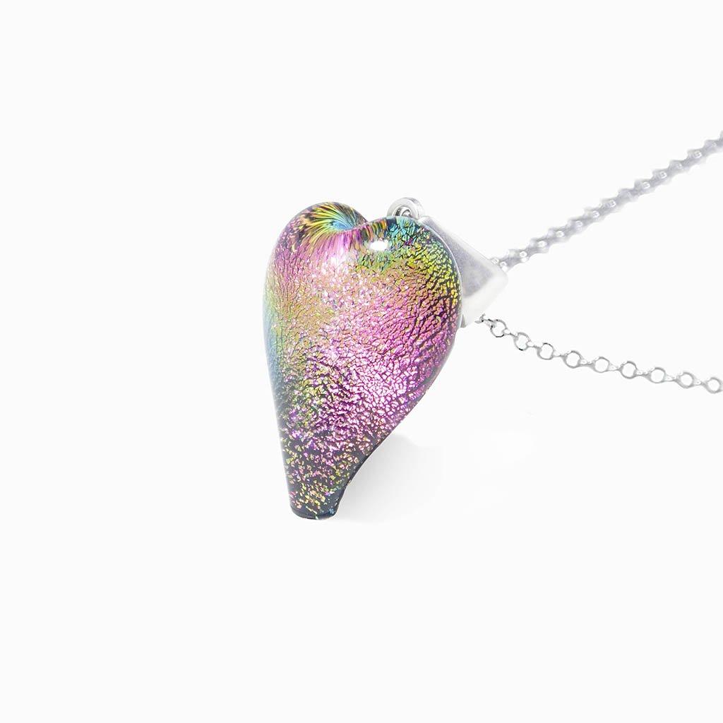 Microcosmoses NECKLACE NECKLACE FRENCH PINK ~ GOLD | HEART | REFLET