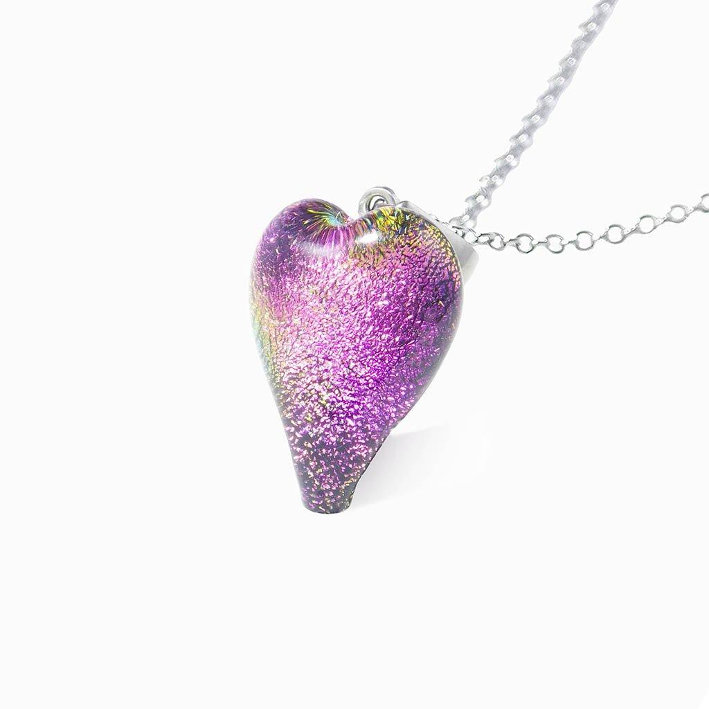 Microcosmoses NECKLACE NECKLACE FRENCH PINK ~ GOLD | HEART | REFLET