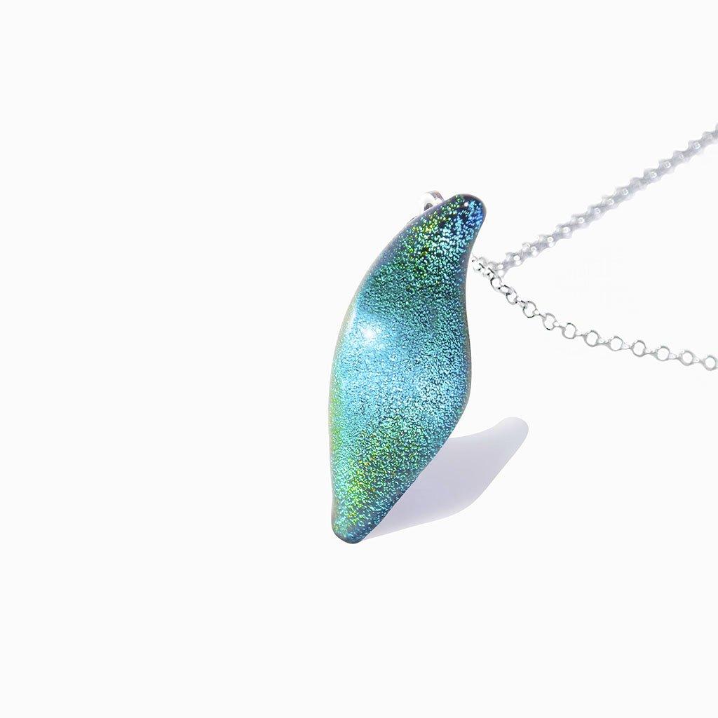 Microcosmoses NECKLACE NECKLACE ORANGE FIRE ~ CRYSTAL GREEN | ALMOND | REFLET