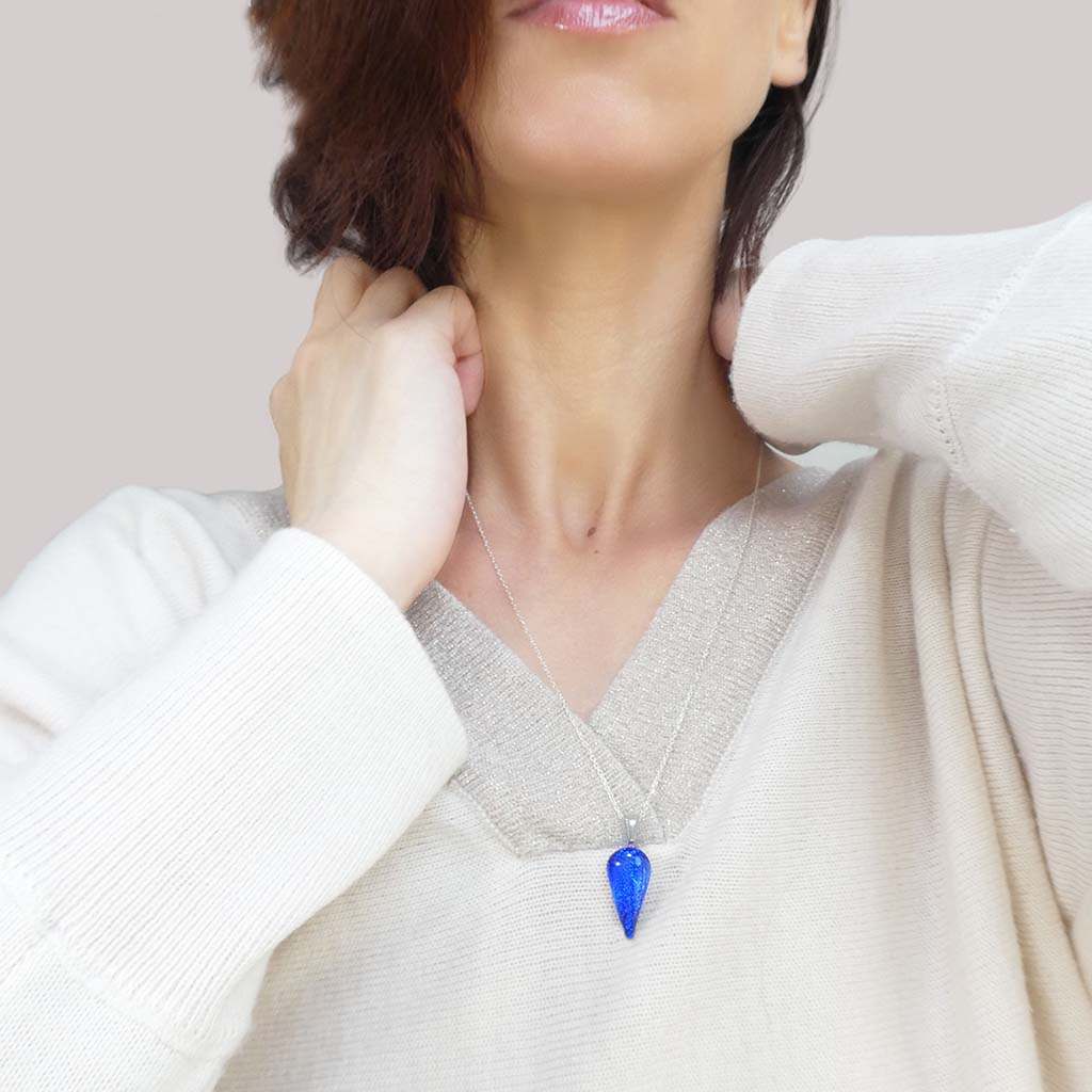 Microcosmoses NECKLACE NECKLACE STARRY BLUE ~ INDIGO | DROP | REFLET